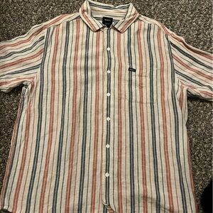 RVCA Multicolor Striped Men's Shirt